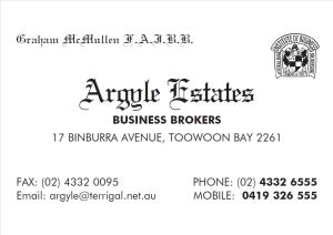 Argyle Bus Card